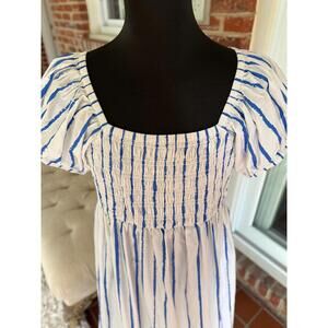 Wray’s Chic Blue & White Striped Dress - 2X